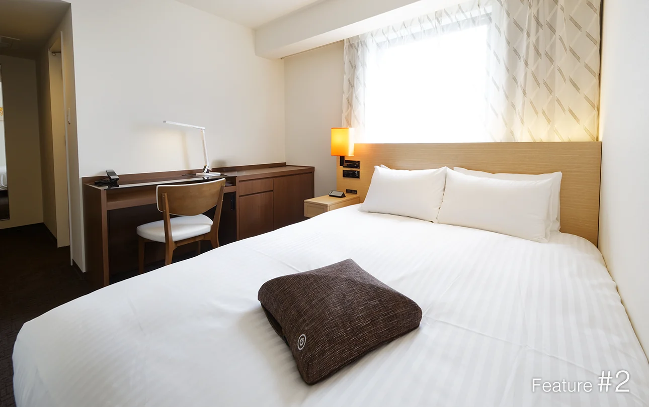 Premium Simmons beds in every room