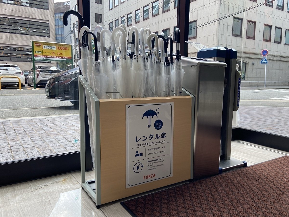 レンタル傘ございます