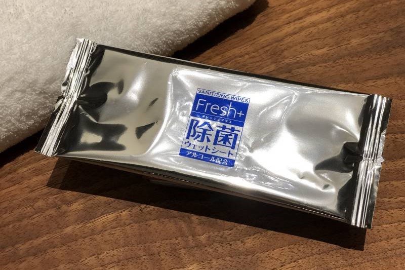 全客房配备消毒湿巾